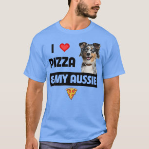 Camiseta Amo la pizza y mi regalo australiano de amante de