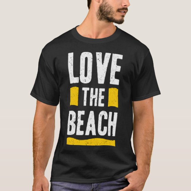 Camiseta Amo la playa (Anverso)