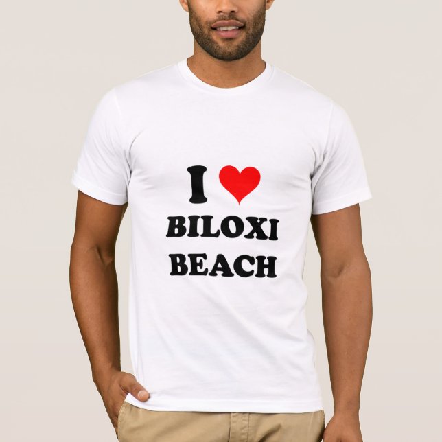 Camiseta Amo la playa de Biloxi (Anverso)