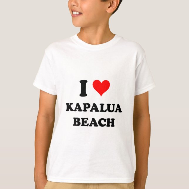 Camiseta Amo la playa Hawaii de Kapalua (Anverso)