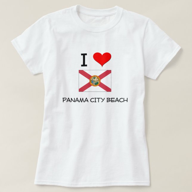 Camiseta Amo la PLAYA la Florida de CIUDAD DE PANAMÁ (Diseño del anverso)