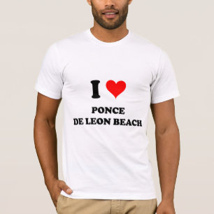 Camiseta Amo la playa la Florida de Ponce De León