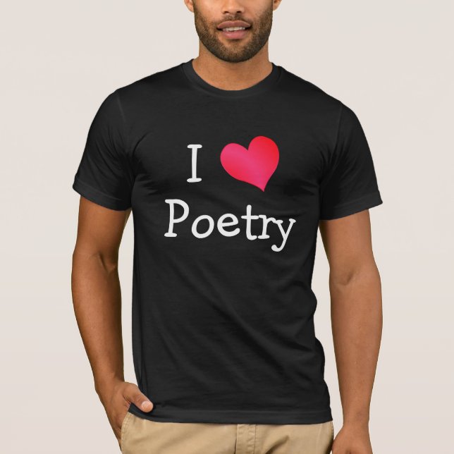 Camiseta Amo la poesía (Anverso)
