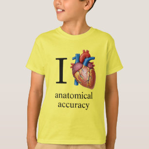 Camiseta Amo la precisión anatómica {corazón real] - Mejora