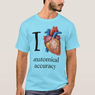 Camiseta Amo la precisión anatómica {corazón real} - Mejora
