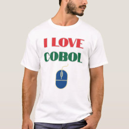 Camiseta Amo la programación y amo Cobol