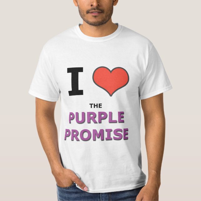 Camiseta Amo la promesa púrpura (Anverso)