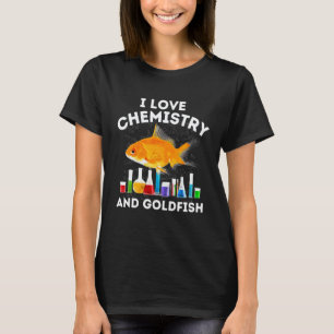 Camiseta Amo la Química y Profesor de Química de Peces Dora