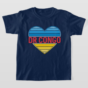 Camiseta Amo la RD Congo, el corazón Congo-Kinshasa