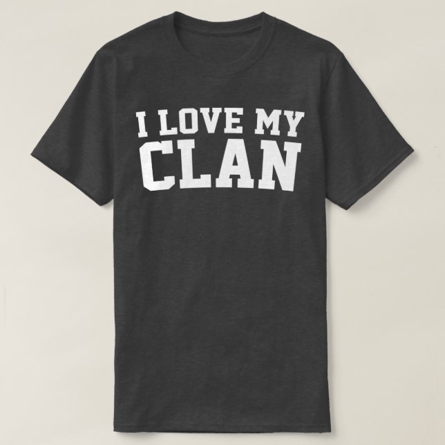 Camiseta Amo la Reunión de la Familia Clan (Diseño del anverso)