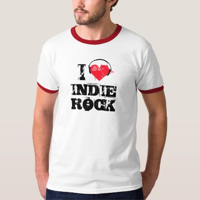 Camiseta Amo la roca del indie (Anverso)