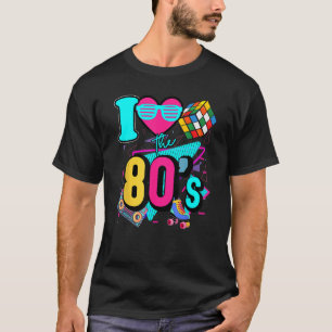 Camiseta Amo la ropa de los 80's para mujeres y hombres1980