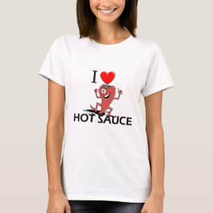 Camiseta Amo la salsa caliente