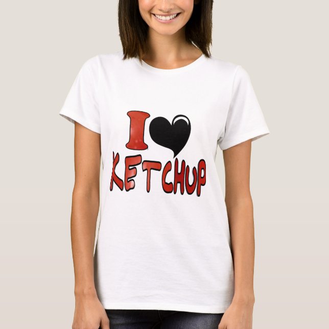 Camiseta Amo la Salsa de Tomate (Anverso)