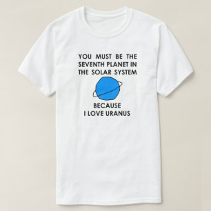 Camiseta Amo la Sistema Solar Urano del séptimo planeta