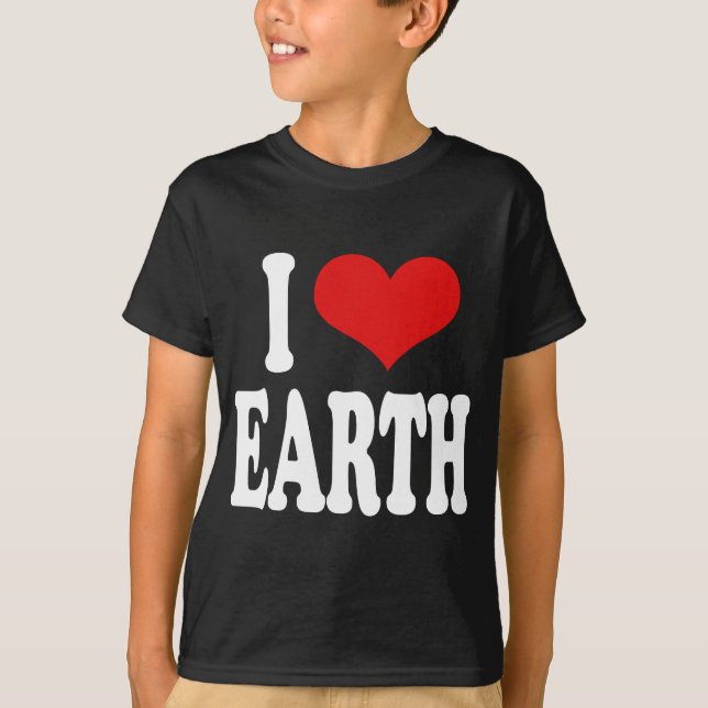 Camiseta Amo la tierra (Anverso)