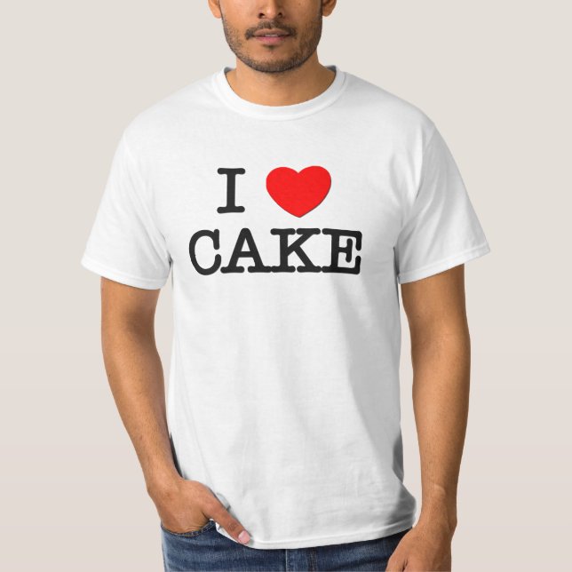 Camiseta Amo la TORTA (la comida) (Anverso)