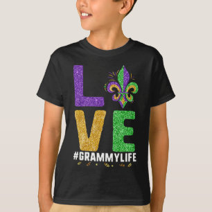 Camiseta Amo La Vida Grammy Mardi Gras Grammylife Fleur De