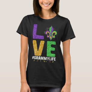 Camiseta Amo La Vida Grammy Mardi Gras Grammylife Fleur De