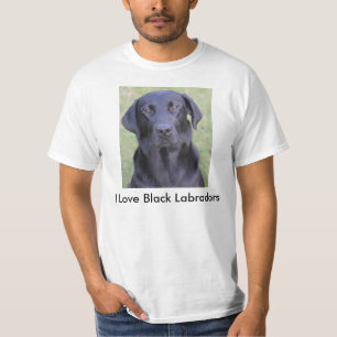 Camiseta Amo Labradors negro