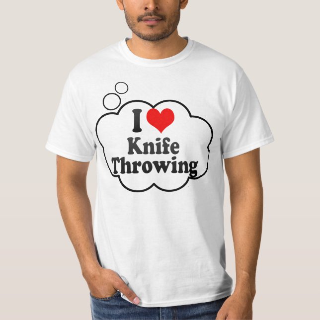 Camiseta Amo lanzar del cuchillo (Anverso)