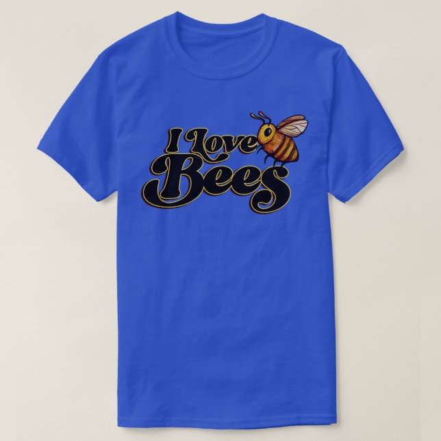 Camiseta Amo las abejas (Diseño del anverso)