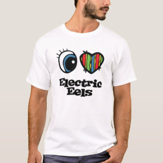 Camiseta Amo las anguilas eléctricas (corazón)