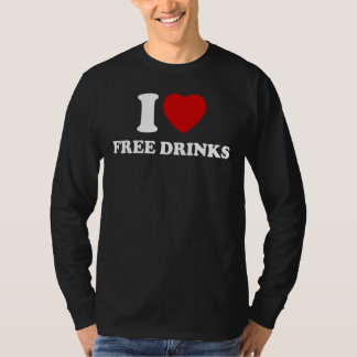Camiseta Amo Las Bebidas Gratuitas Pun Innuendo Bebidas Vin