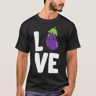 Camiseta Amo las Berenjenas Jardinería de Verduras Berenjen
