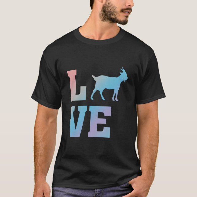 Camiseta Amo las cabras Cabra Animal (Anverso)
