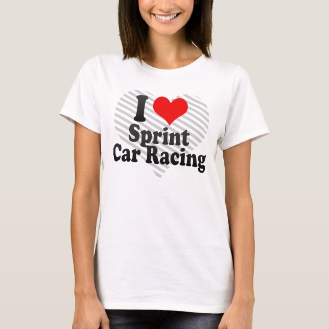 Camiseta Amo las carreras de coches de Sprint (Anverso)