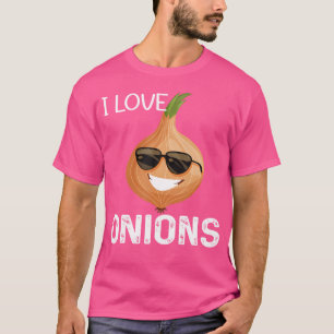 Camiseta Amo las Cebollas Funnys Verduras Vida Vegana