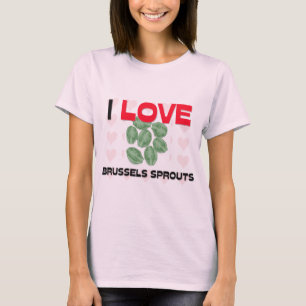 Camiseta Amo las coles de Bruselas