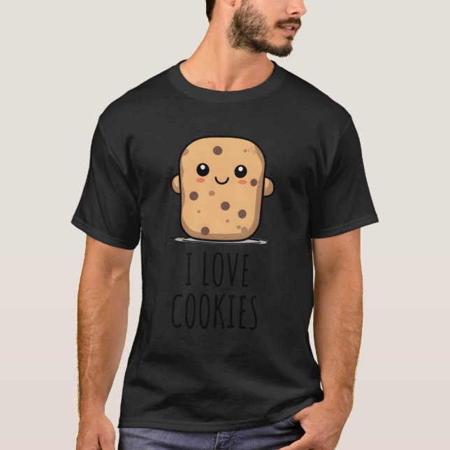 Camiseta Amo las cookies (Anverso)