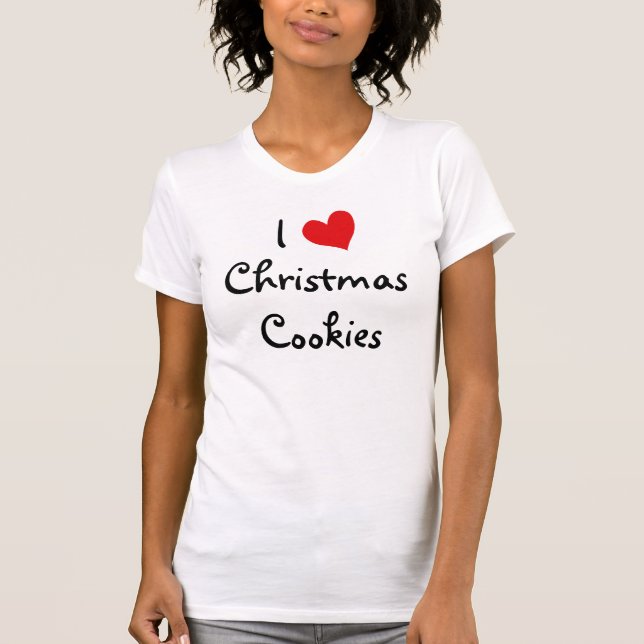 Camiseta Amo las cookies de los Navidades (Anverso)