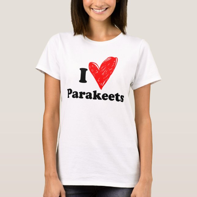 Camiseta Amo las cotorras (Anverso)