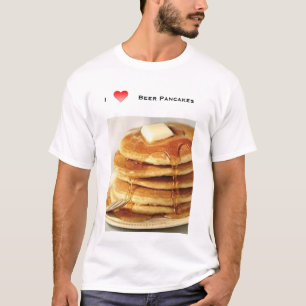 Camiseta amo las crepes de la cerveza