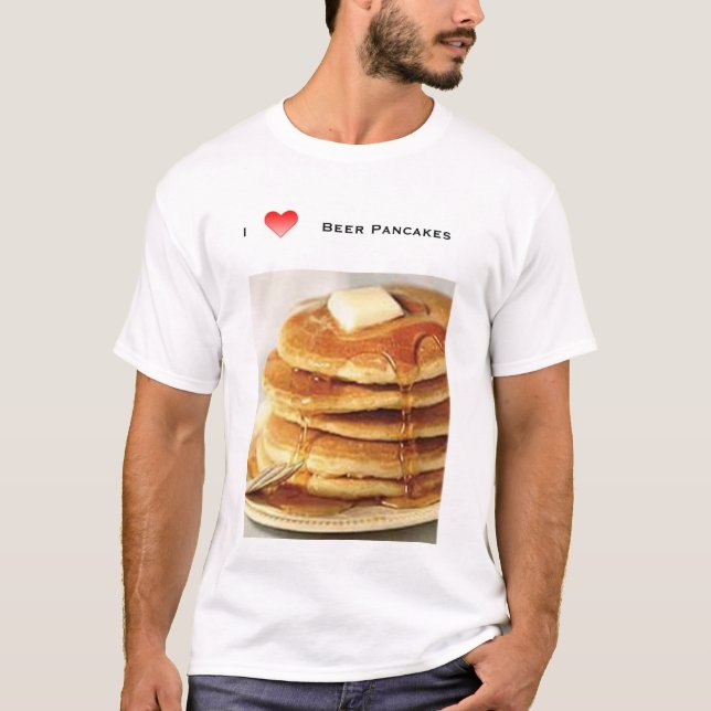Camiseta amo las crepes de la cerveza (Anverso)