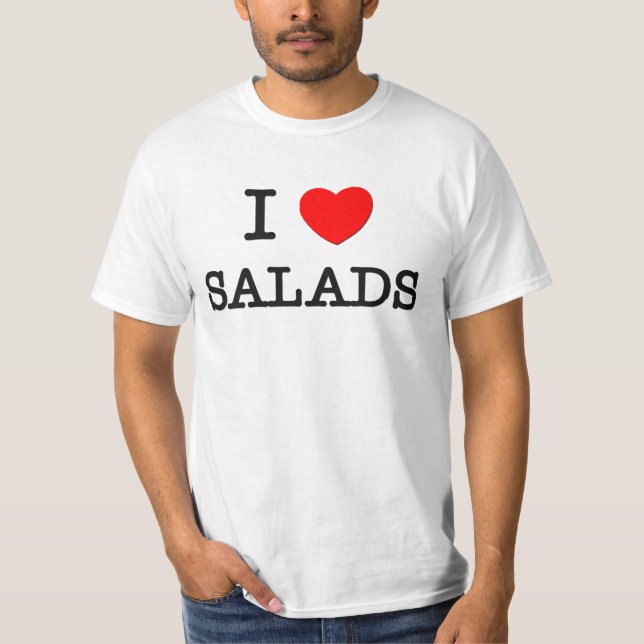 Camiseta Amo las ENSALADAS (la comida) (Anverso)