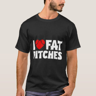 Camiseta Amo las Fat Pitches Corazón Bysebyll Diseño Me Enc