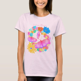 Camiseta Amo Las Flores. Mariposa Dream T-Shirt