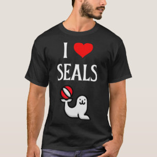 Camiseta Amo las focas Me encantan las focas Foca Pin de ma