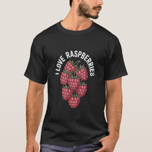 Camiseta Amo las frambuesas pasión por las bayas de frutas