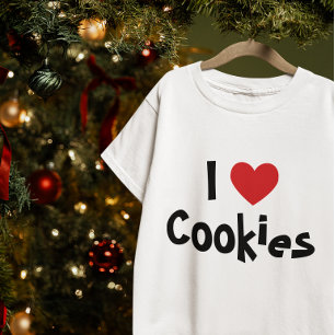 Camiseta Amo las galletas Corazón Rojo