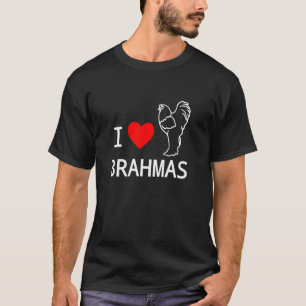 Camiseta Amo las gallinas Brahma raza popular amantes de Br