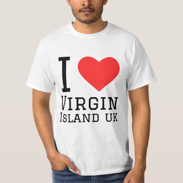 Camiseta Amo las Islas Vírgenes uk (Anverso)