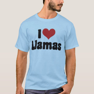 Camiseta Amo las Llamas del Corazón