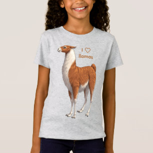 Camiseta Amo las Llamas Marinas y la Llama Blanca