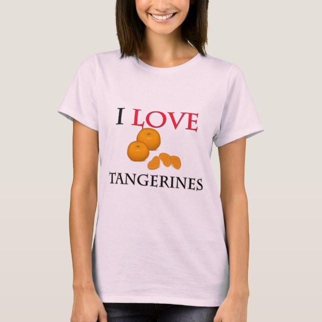 Camiseta Amo las mandarinas (Anverso)