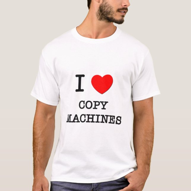 Camiseta Amo las máquinas de la copia (Anverso)